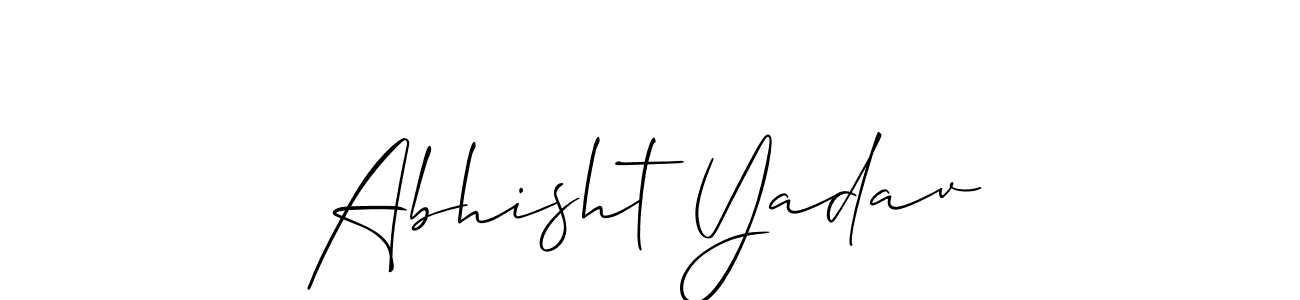 Once you've used our free online signature maker to create your best signature Allison_Script style, it's time to enjoy all of the benefits that Abhisht Yadav name signing documents. Abhisht Yadav signature style 2 images and pictures png