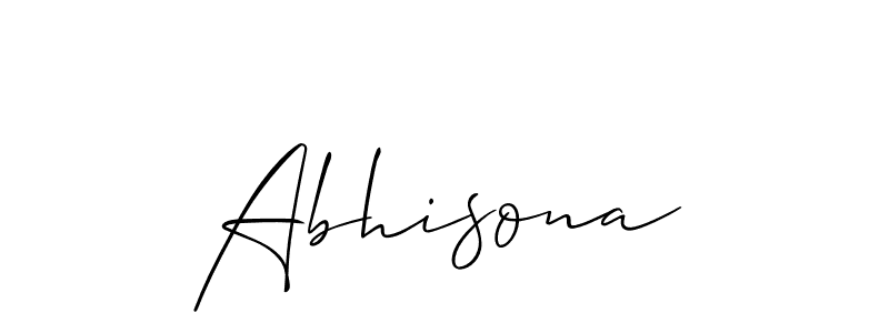 Here are the top 10 professional signature styles for the name Abhisona. These are the best autograph styles you can use for your name. Abhisona signature style 2 images and pictures png