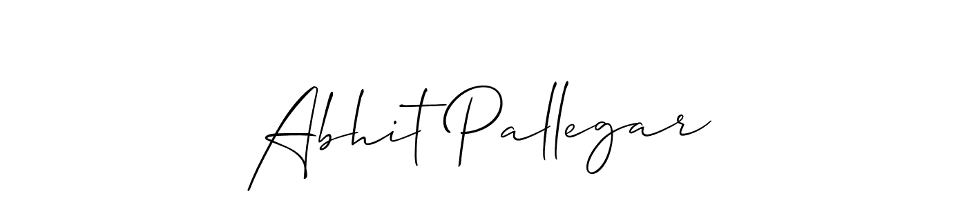 Once you've used our free online signature maker to create your best signature Allison_Script style, it's time to enjoy all of the benefits that Abhit Pallegar name signing documents. Abhit Pallegar signature style 2 images and pictures png