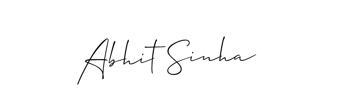 Design your own signature with our free online signature maker. With this signature software, you can create a handwritten (Allison_Script) signature for name Abhit Sinha. Abhit Sinha signature style 2 images and pictures png