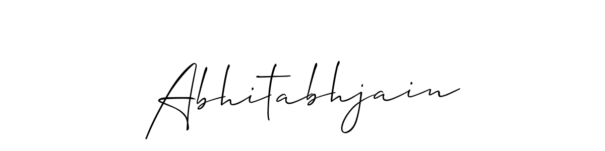 if you are searching for the best signature style for your name Abhitabhjain. so please give up your signature search. here we have designed multiple signature styles  using Allison_Script. Abhitabhjain signature style 2 images and pictures png