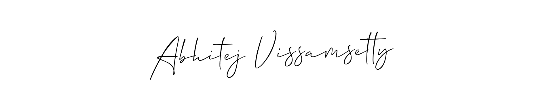 Here are the top 10 professional signature styles for the name Abhitej Vissamsetty. These are the best autograph styles you can use for your name. Abhitej Vissamsetty signature style 2 images and pictures png