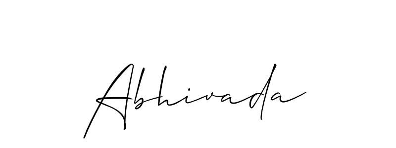 How to make Abhivada name signature. Use Allison_Script style for creating short signs online. This is the latest handwritten sign. Abhivada signature style 2 images and pictures png