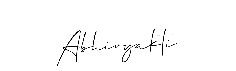 It looks lik you need a new signature style for name Abhivyakti. Design unique handwritten (Allison_Script) signature with our free signature maker in just a few clicks. Abhivyakti signature style 2 images and pictures png