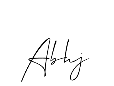 Also You can easily find your signature by using the search form. We will create Abhj name handwritten signature images for you free of cost using Allison_Script sign style. Abhj signature style 2 images and pictures png