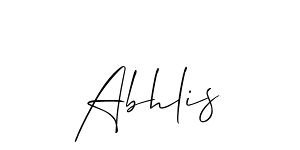 Make a beautiful signature design for name Abhlis. Use this online signature maker to create a handwritten signature for free. Abhlis signature style 2 images and pictures png