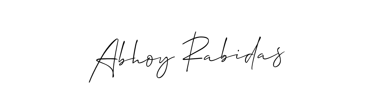 You should practise on your own different ways (Allison_Script) to write your name (Abhoy Rabidas) in signature. don't let someone else do it for you. Abhoy Rabidas signature style 2 images and pictures png