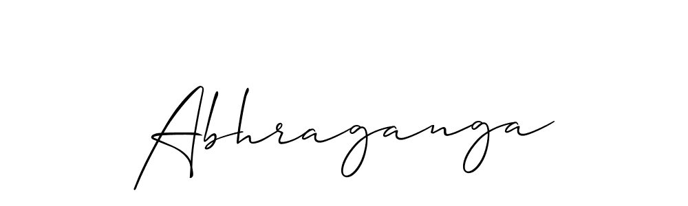 Make a beautiful signature design for name Abhraganga. With this signature (Allison_Script) style, you can create a handwritten signature for free. Abhraganga signature style 2 images and pictures png