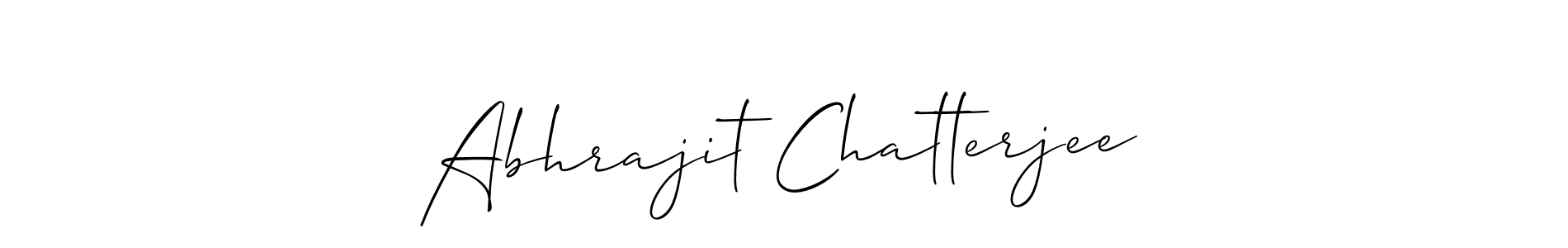 Design your own signature with our free online signature maker. With this signature software, you can create a handwritten (Allison_Script) signature for name Abhrajit Chatterjee. Abhrajit Chatterjee signature style 2 images and pictures png