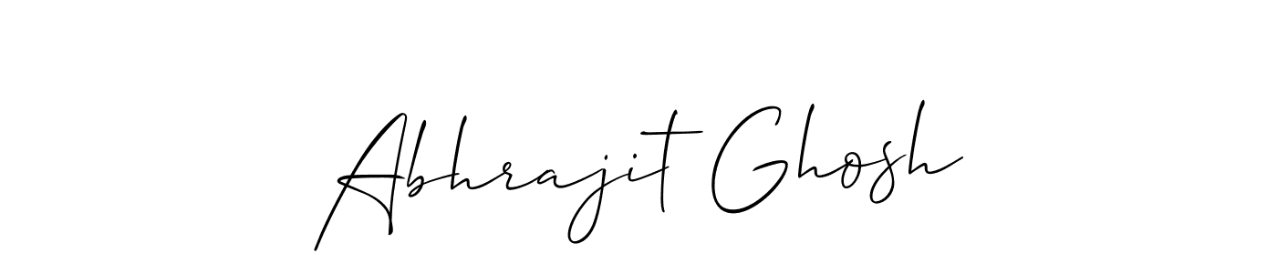 Also we have Abhrajit Ghosh name is the best signature style. Create professional handwritten signature collection using Allison_Script autograph style. Abhrajit Ghosh signature style 2 images and pictures png