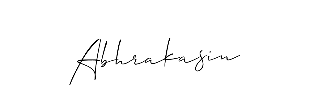 How to make Abhrakasin name signature. Use Allison_Script style for creating short signs online. This is the latest handwritten sign. Abhrakasin signature style 2 images and pictures png