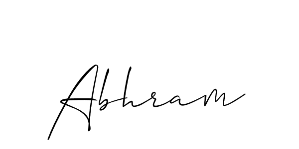 You should practise on your own different ways (Allison_Script) to write your name (Abhram) in signature. don't let someone else do it for you. Abhram signature style 2 images and pictures png