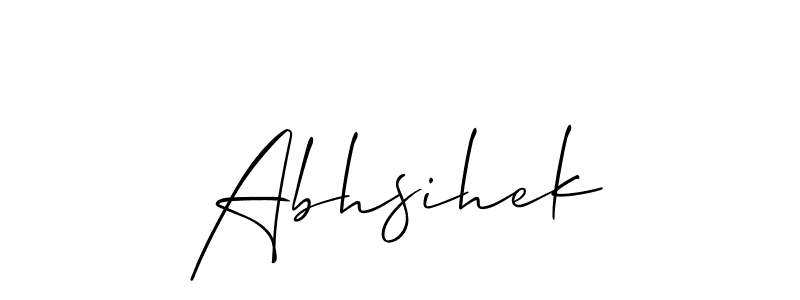 Create a beautiful signature design for name Abhsihek. With this signature (Allison_Script) fonts, you can make a handwritten signature for free. Abhsihek signature style 2 images and pictures png