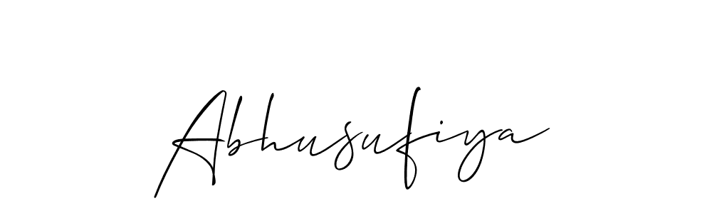 Similarly Allison_Script is the best handwritten signature design. Signature creator online .You can use it as an online autograph creator for name Abhusufiya. Abhusufiya signature style 2 images and pictures png