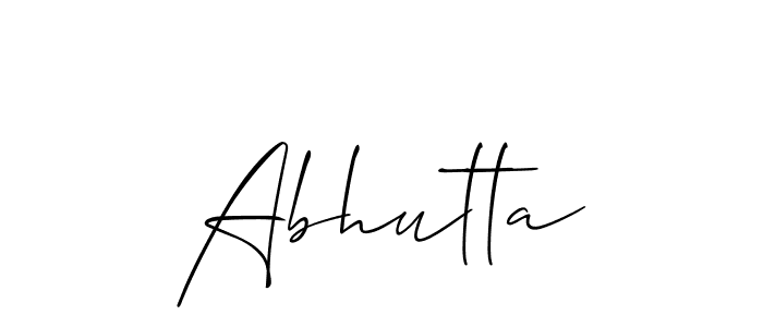 Here are the top 10 professional signature styles for the name Abhutta. These are the best autograph styles you can use for your name. Abhutta signature style 2 images and pictures png