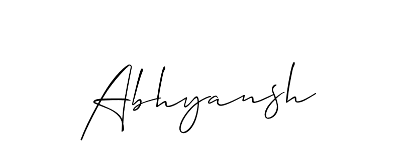 Make a beautiful signature design for name Abhyansh. Use this online signature maker to create a handwritten signature for free. Abhyansh signature style 2 images and pictures png