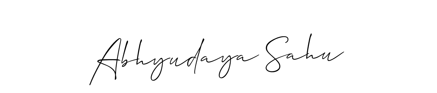 if you are searching for the best signature style for your name Abhyudaya Sahu. so please give up your signature search. here we have designed multiple signature styles  using Allison_Script. Abhyudaya Sahu signature style 2 images and pictures png