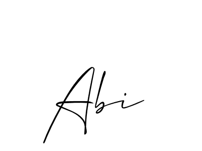 Also we have Abi  name is the best signature style. Create professional handwritten signature collection using Allison_Script autograph style. Abi  signature style 2 images and pictures png