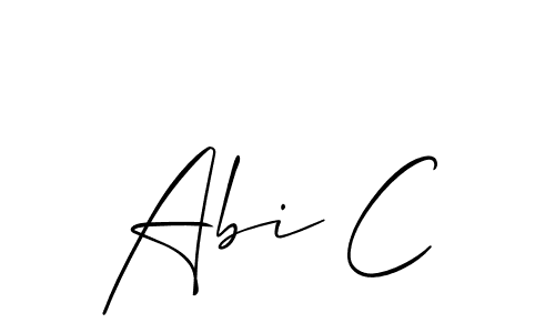 How to Draw Abi C signature style? Allison_Script is a latest design signature styles for name Abi C. Abi C signature style 2 images and pictures png