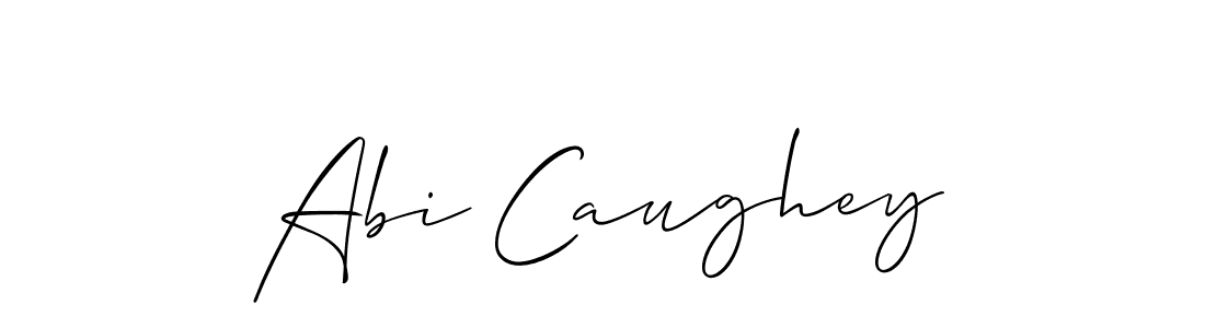 Also we have Abi Caughey name is the best signature style. Create professional handwritten signature collection using Allison_Script autograph style. Abi Caughey signature style 2 images and pictures png