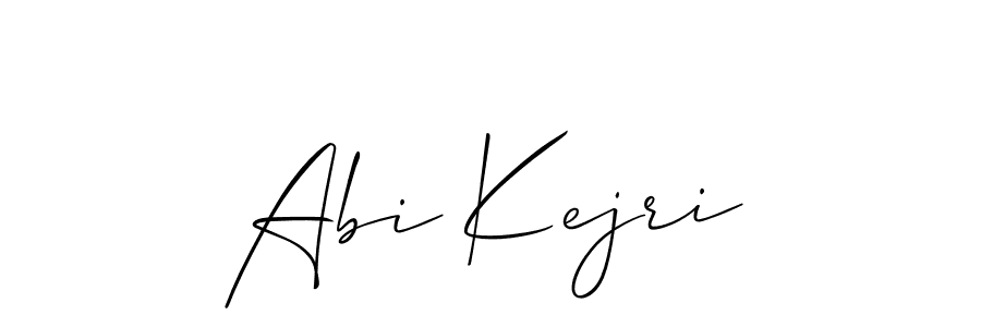 Use a signature maker to create a handwritten signature online. With this signature software, you can design (Allison_Script) your own signature for name Abi Kejri. Abi Kejri signature style 2 images and pictures png