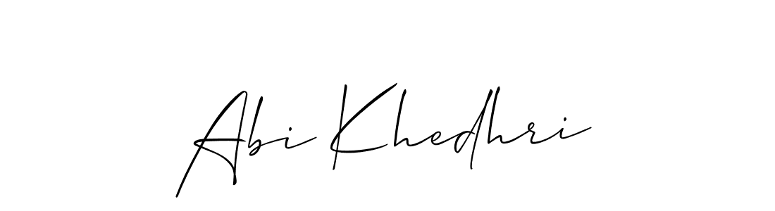 Best and Professional Signature Style for Abi Khedhri. Allison_Script Best Signature Style Collection. Abi Khedhri signature style 2 images and pictures png