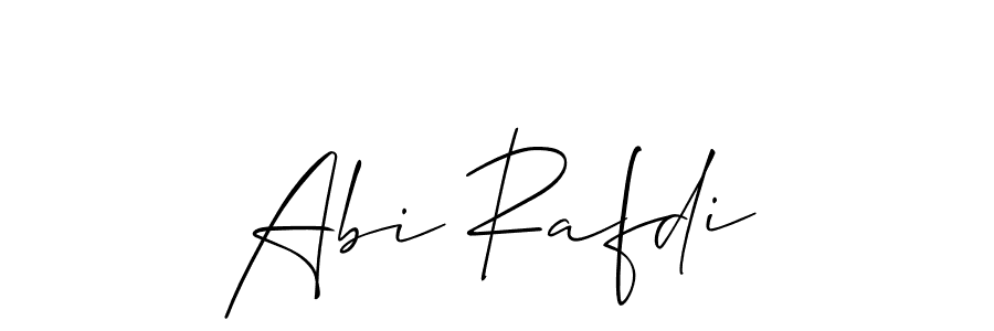 if you are searching for the best signature style for your name Abi Rafdi. so please give up your signature search. here we have designed multiple signature styles  using Allison_Script. Abi Rafdi signature style 2 images and pictures png