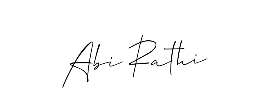 Also You can easily find your signature by using the search form. We will create Abi Rathi name handwritten signature images for you free of cost using Allison_Script sign style. Abi Rathi signature style 2 images and pictures png