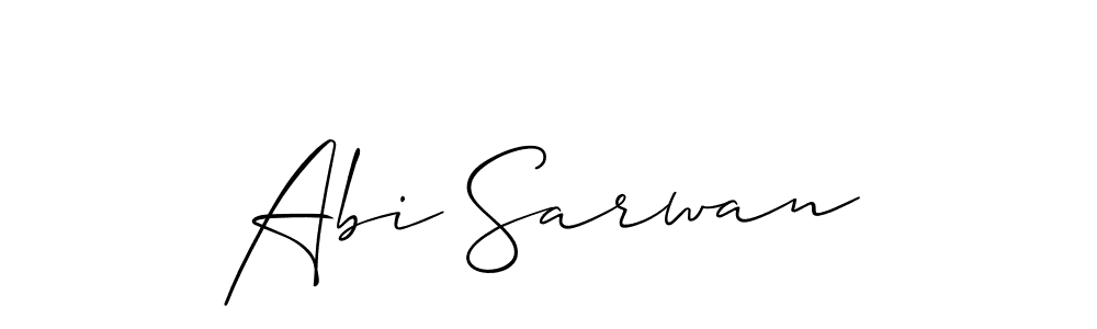 Once you've used our free online signature maker to create your best signature Allison_Script style, it's time to enjoy all of the benefits that Abi Sarwan name signing documents. Abi Sarwan signature style 2 images and pictures png