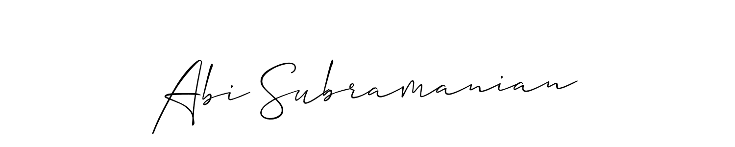 Make a beautiful signature design for name Abi Subramanian. Use this online signature maker to create a handwritten signature for free. Abi Subramanian signature style 2 images and pictures png