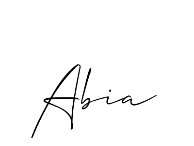 You should practise on your own different ways (Allison_Script) to write your name (Abia) in signature. don't let someone else do it for you. Abia signature style 2 images and pictures png
