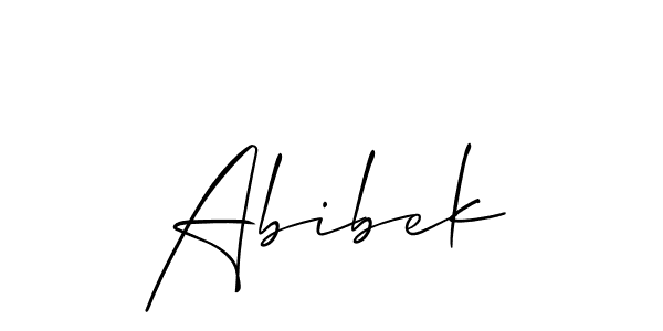 How to make Abibek name signature. Use Allison_Script style for creating short signs online. This is the latest handwritten sign. Abibek signature style 2 images and pictures png
