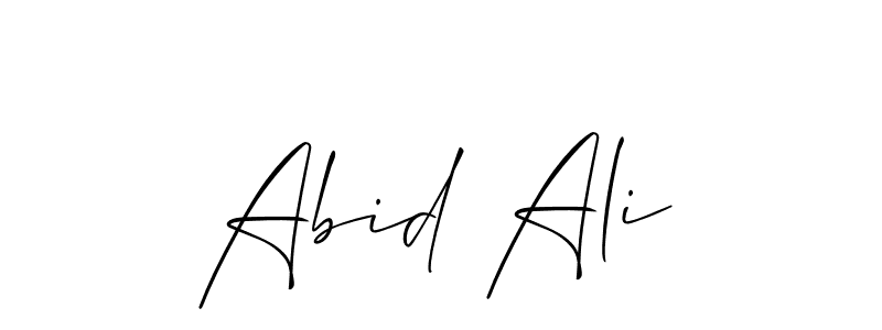 Also You can easily find your signature by using the search form. We will create Abid Ali name handwritten signature images for you free of cost using Allison_Script sign style. Abid Ali signature style 2 images and pictures png