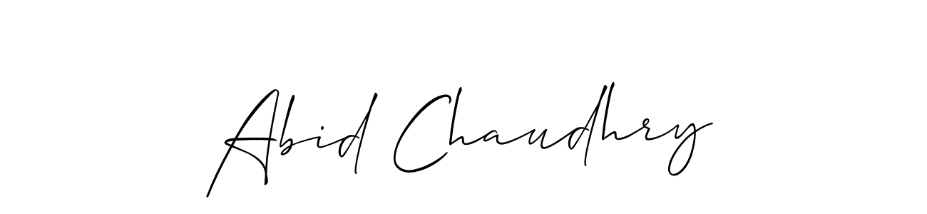 Once you've used our free online signature maker to create your best signature Allison_Script style, it's time to enjoy all of the benefits that Abid Chaudhry name signing documents. Abid Chaudhry signature style 2 images and pictures png