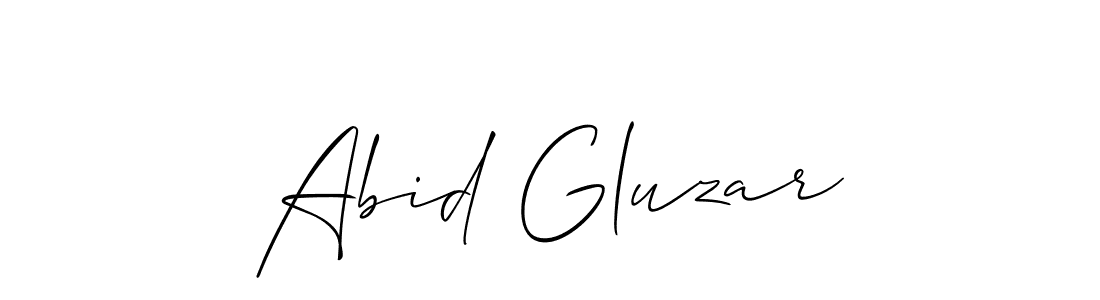 Design your own signature with our free online signature maker. With this signature software, you can create a handwritten (Allison_Script) signature for name Abid Gluzar. Abid Gluzar signature style 2 images and pictures png