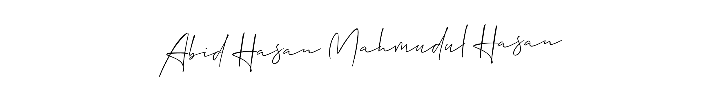 Also You can easily find your signature by using the search form. We will create Abid Hasan Mahmudul Hasan name handwritten signature images for you free of cost using Allison_Script sign style. Abid Hasan Mahmudul Hasan signature style 2 images and pictures png