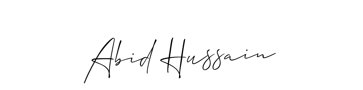 Abid Hussain stylish signature style. Best Handwritten Sign (Allison_Script) for my name. Handwritten Signature Collection Ideas for my name Abid Hussain. Abid Hussain signature style 2 images and pictures png