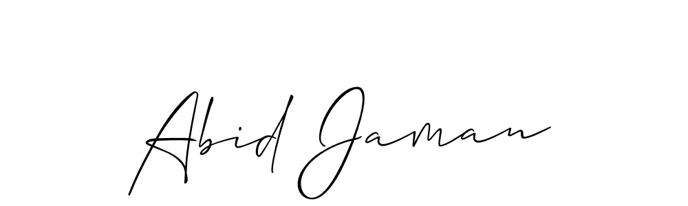 You should practise on your own different ways (Allison_Script) to write your name (Abid Jaman) in signature. don't let someone else do it for you. Abid Jaman signature style 2 images and pictures png