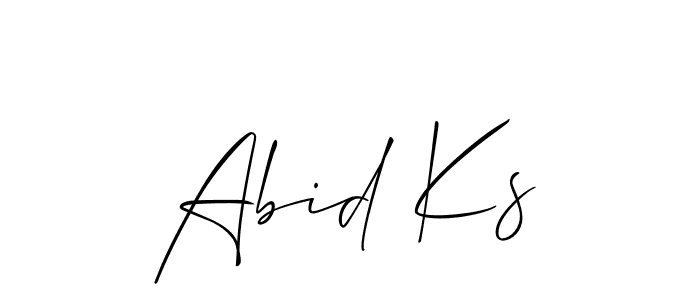 Make a short Abid Ks signature style. Manage your documents anywhere anytime using Allison_Script. Create and add eSignatures, submit forms, share and send files easily. Abid Ks signature style 2 images and pictures png