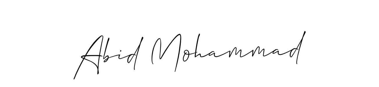 Also we have Abid Mohammad name is the best signature style. Create professional handwritten signature collection using Allison_Script autograph style. Abid Mohammad signature style 2 images and pictures png