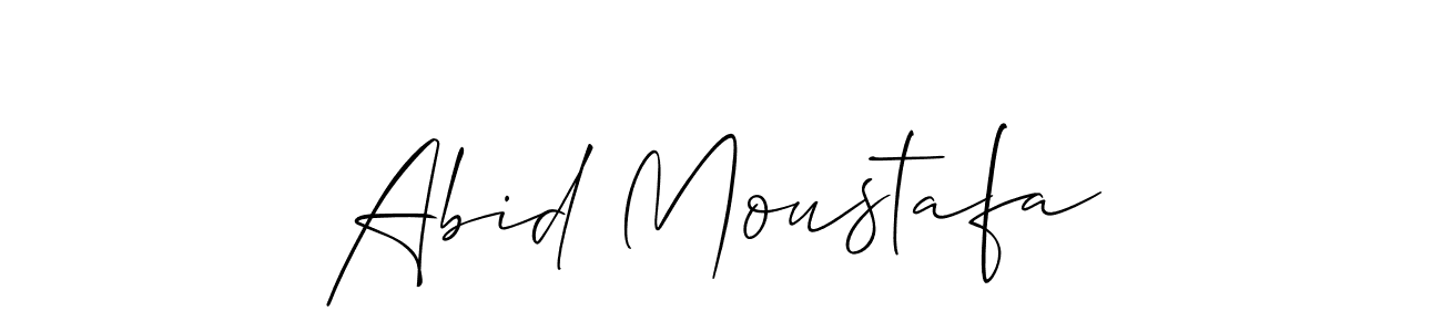 It looks lik you need a new signature style for name Abid Moustafa. Design unique handwritten (Allison_Script) signature with our free signature maker in just a few clicks. Abid Moustafa signature style 2 images and pictures png