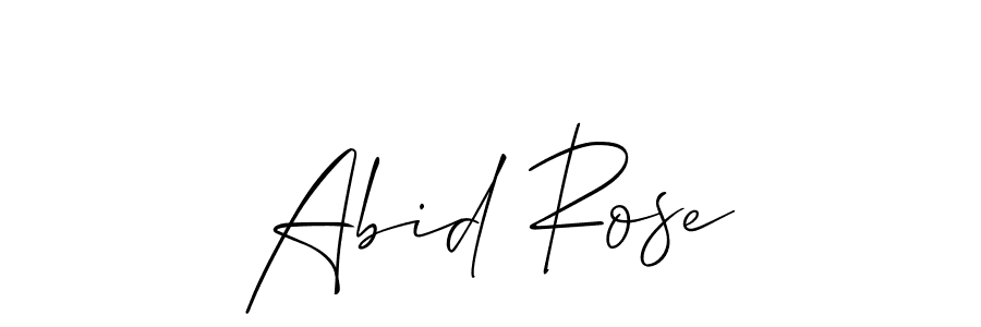 if you are searching for the best signature style for your name Abid Rose. so please give up your signature search. here we have designed multiple signature styles  using Allison_Script. Abid Rose signature style 2 images and pictures png