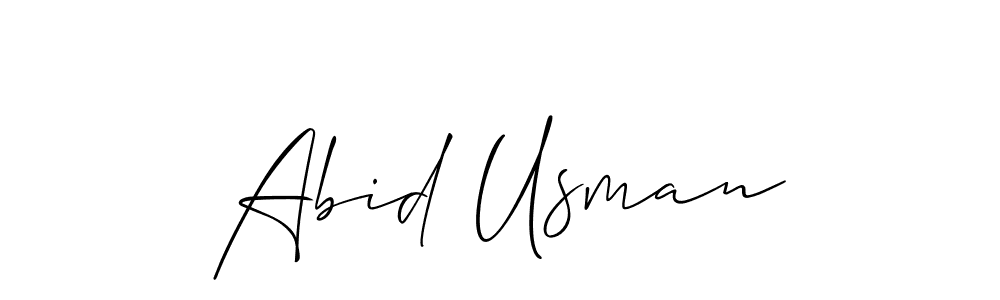 Make a beautiful signature design for name Abid Usman. Use this online signature maker to create a handwritten signature for free. Abid Usman signature style 2 images and pictures png