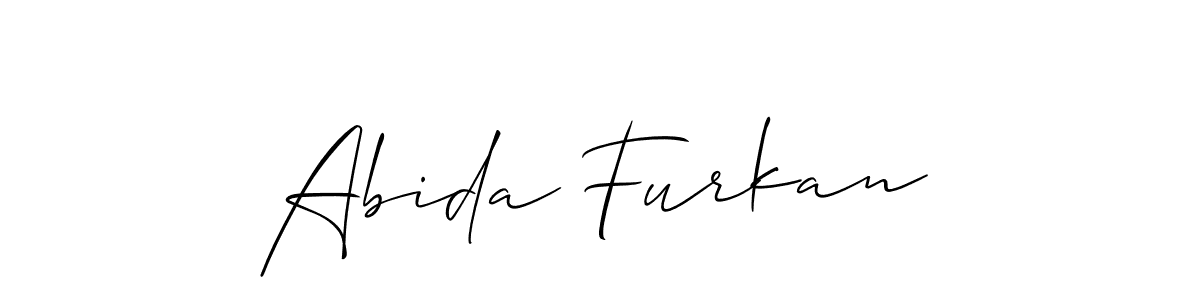 This is the best signature style for the Abida Furkan name. Also you like these signature font (Allison_Script). Mix name signature. Abida Furkan signature style 2 images and pictures png