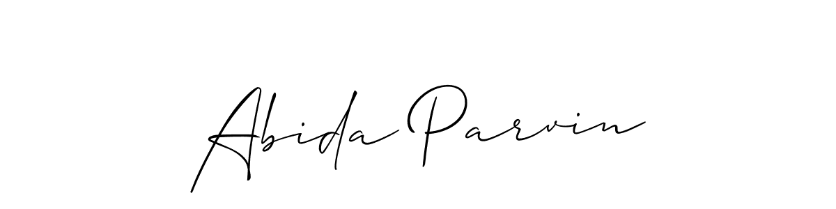 Create a beautiful signature design for name Abida Parvin. With this signature (Allison_Script) fonts, you can make a handwritten signature for free. Abida Parvin signature style 2 images and pictures png