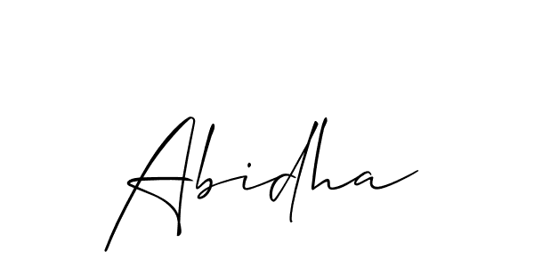Allison_Script is a professional signature style that is perfect for those who want to add a touch of class to their signature. It is also a great choice for those who want to make their signature more unique. Get Abidha name to fancy signature for free. Abidha signature style 2 images and pictures png