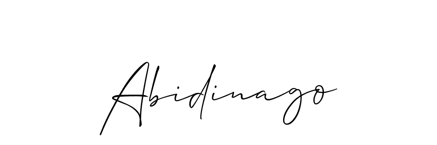 Make a beautiful signature design for name Abidinago. With this signature (Allison_Script) style, you can create a handwritten signature for free. Abidinago signature style 2 images and pictures png