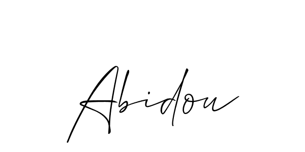 You can use this online signature creator to create a handwritten signature for the name Abidou. This is the best online autograph maker. Abidou signature style 2 images and pictures png
