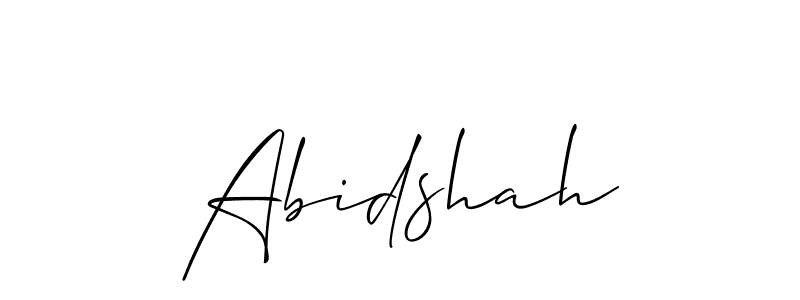 The best way (Allison_Script) to make a short signature is to pick only two or three words in your name. The name Abidshah include a total of six letters. For converting this name. Abidshah signature style 2 images and pictures png