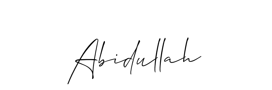 Make a beautiful signature design for name Abidullah. Use this online signature maker to create a handwritten signature for free. Abidullah signature style 2 images and pictures png